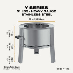 Y Series Portable Smokeless Fire Pit