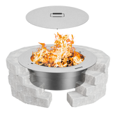 Zentro Stainless Steel Smokeless Fire Pit Insert