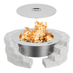 Zentro Stainless Steel Smokeless Fire Pit Insert