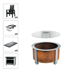 X Series Total Patio Fire Pit Bundle