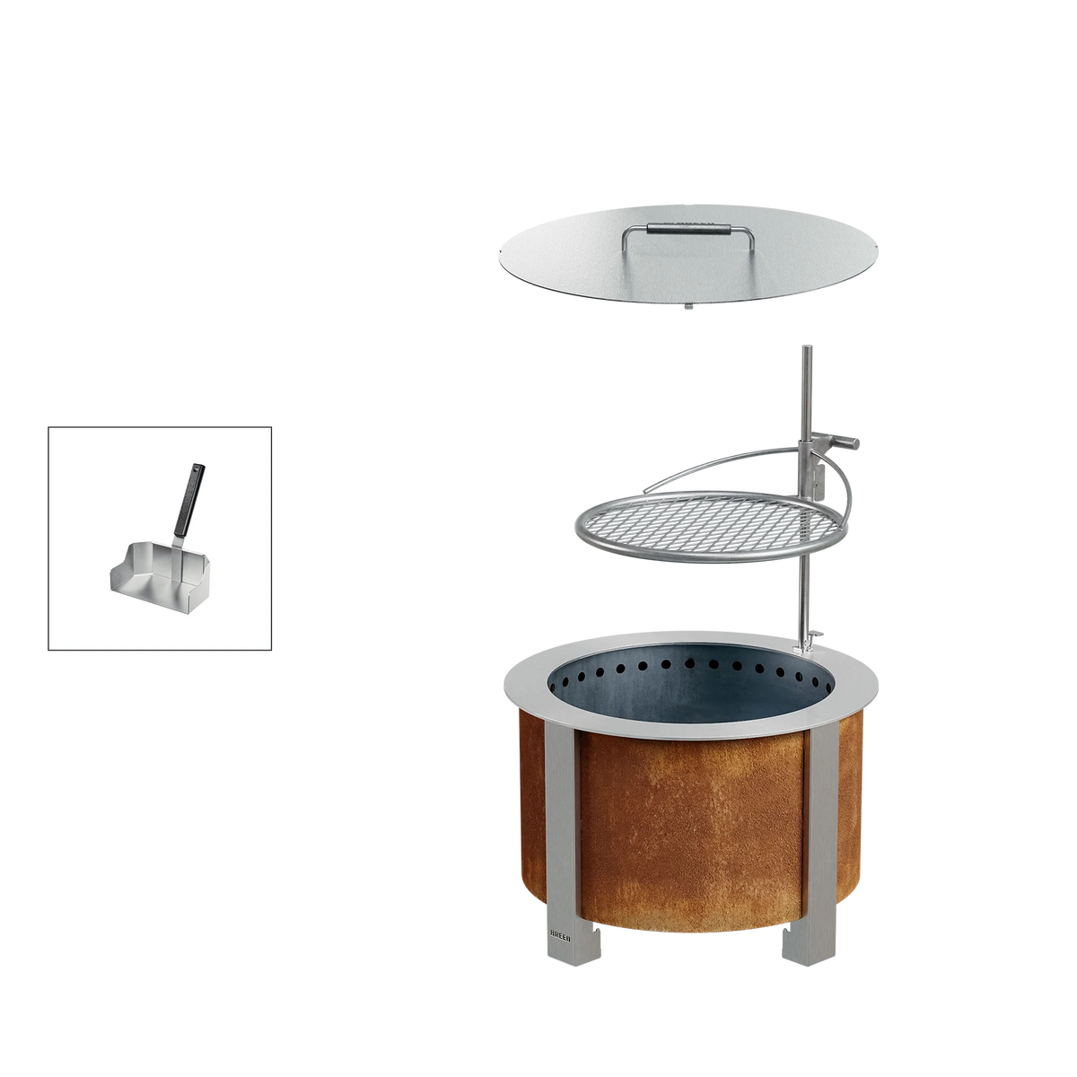 Smokeless Fire Pit Grilling Bundle